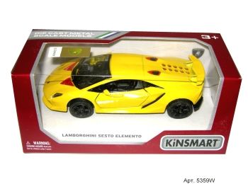 машинка kinsmart кинсмарт Lamborghini Sesto Elemento металева інерційна кольори мікс КТ 5359w машинка kinsmart кинсмарт Lamborghini Sesto Elemento металева інерційна кольори мікс КТ 5359w