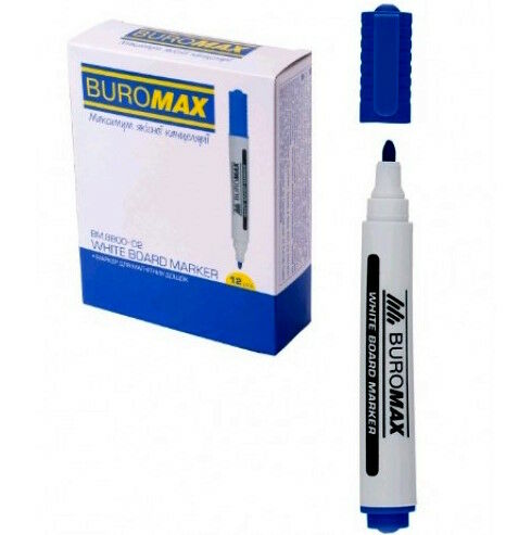 маркер для магнітної дошки синій BМ-8800-02 Buromax Ціна (цена) 8.10грн. | придбати  купити (купить) маркер для магнітної дошки синій BМ-8800-02 Buromax доставка по Украине, купить книгу, детские игрушки, компакт диски 0