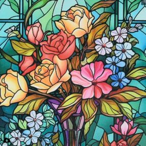 Алмазна мозаїка 30х30 DEEX16285 Барви вітражу 7018 "Strateg"