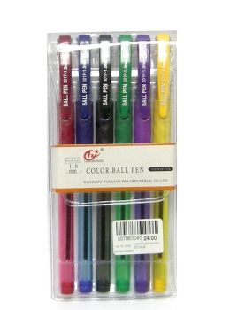 набір кулькових ручок на 6 кольорів артикул TY-501P-1mm    Color ball pen Ціна (цена) 33.90грн. | придбати  купити (купить) набір кулькових ручок на 6 кольорів артикул TY-501P-1mm    Color ball pen доставка по Украине, купить книгу, детские игрушки, компакт диски 0