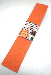 папір гофрований помаранчевий 50х200 см     в асортименті