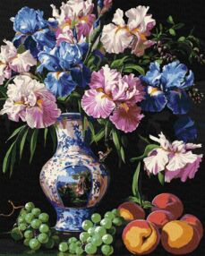 Розпис по номерах 40х50 КНО3288 Краса ірисів "Ідейка"