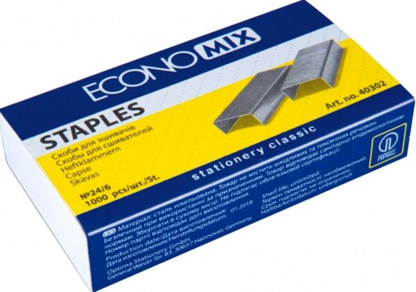 скоби для степлера №24    Economix Ціна (цена) 7.90грн. | придбати  купити (купить) скоби для степлера №24    Economix доставка по Украине, купить книгу, детские игрушки, компакт диски 0