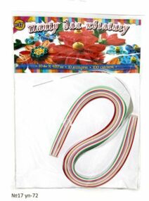 ПАПІР для квілінгу №17 УП-72 10 кольорів ширина 10 мм довжина 420 мм
