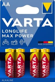 Батарейка VARTA лужна AA/LR6 Longlife Max Power ціна за 1 штуку пальчик Батарейка VARTA лужна AA/LR6 Longlife Max Power ціна за 1 штуку пальчик
