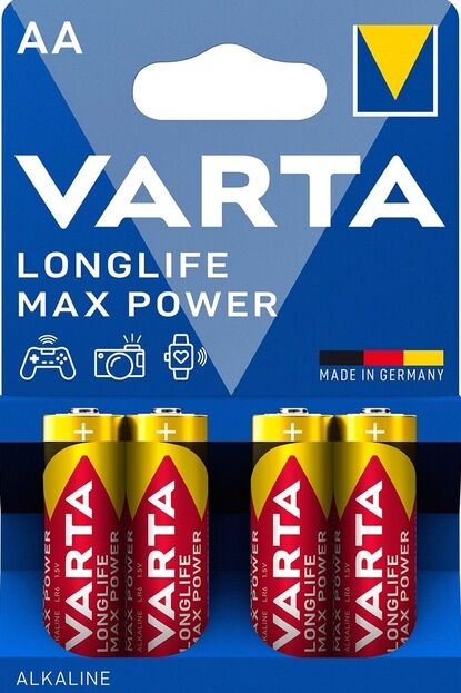Батарейка VARTA лужна AA/LR6 Longlife Max Power ціна за 1 штуку пальчик Ціна (цена) 32.00грн. | придбати  купити (купить) Батарейка VARTA лужна AA/LR6 Longlife Max Power ціна за 1 штуку пальчик доставка по Украине, купить книгу, детские игрушки, компакт диски 0