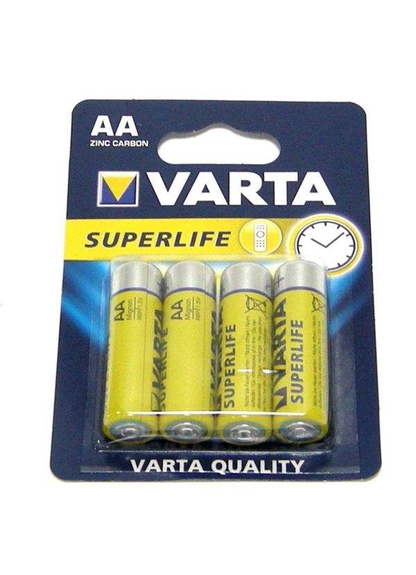 пальчиковые батарейки  VARTA R-6/4bl AA SuperLife 2006 Ціна (цена) 12.00грн. | придбати  купити (купить) пальчиковые батарейки  VARTA R-6/4bl AA SuperLife 2006 доставка по Украине, купить книгу, детские игрушки, компакт диски 1