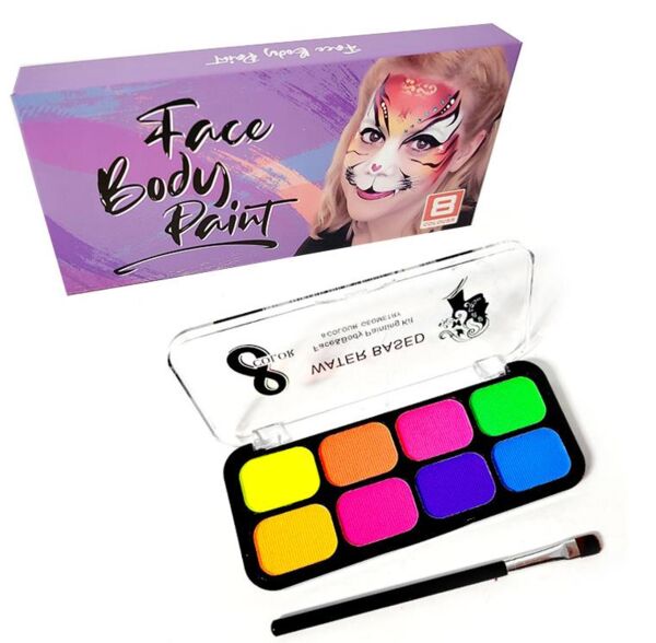 Фарби для обличчя 8 кольорів з кісточкою 30008 Ціна (цена) 102.70грн. | придбати  купити (купить) Фарби для обличчя 8 кольорів з кісточкою 30008 доставка по Украине, купить книгу, детские игрушки, компакт диски 0