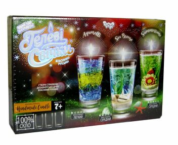 набір для творчості гелеві свічки своїми руками в коробці в асортименті GS-02