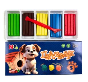 пластилін 5 кольорів NiCe 100гр зі стеком ціна купити пластилін 5 кольорів NiCe 100гр зі стеком ціна купити