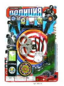 набор полицейского детский   поліцейський набір  артикул 668-19 (43х31,5см)
