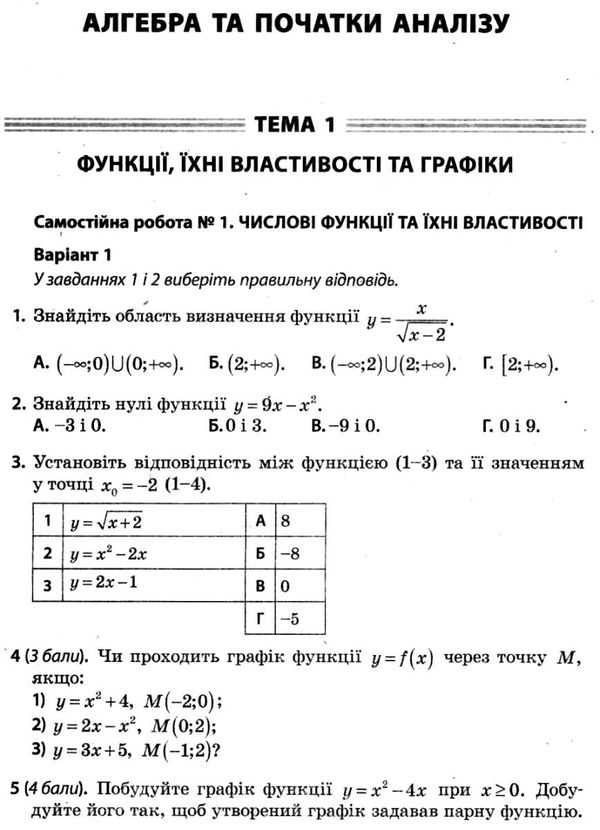 математика 10 клас збірник самостійних та контрольних робіт Ціна (цена) 29.80грн. | придбати  купити (купить) математика 10 клас збірник самостійних та контрольних робіт доставка по Украине, купить книгу, детские игрушки, компакт диски 5