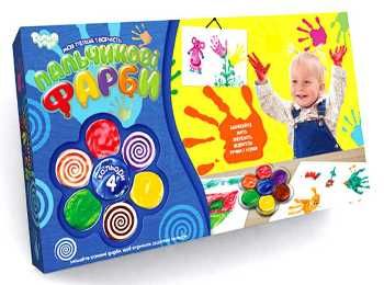 пальчикові фарби 4 кольори моя перша творчість