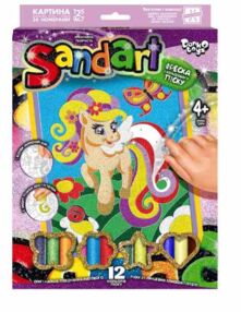 набір для творчості фреска з кольорового піску Sandart SA-01-04 поні