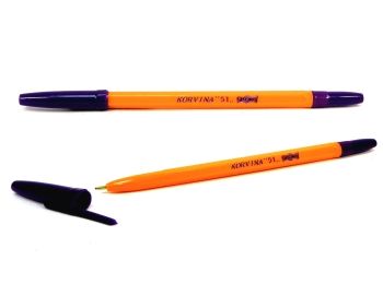 ручка кулькова фіолетова Сorvina/Leader