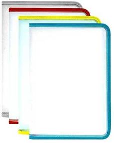 папка пластикова на змійці прозора з кольоровим кантом формат а-4 артикул Е31608   ціна ку