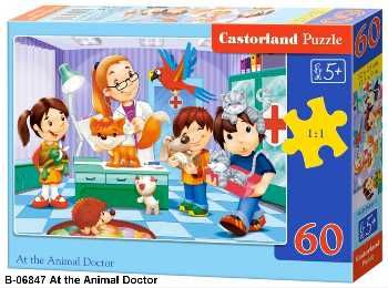 пазли castorland 60 елементів ветеринар артикул 06847