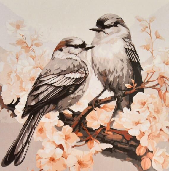 Розпис по номерах 30х30 ES0922 Весняна пара птахів Strateg Ціна (цена) 134.66грн. | придбати  купити (купить) Розпис по номерах 30х30 ES0922 Весняна пара птахів Strateg доставка по Украине, купить книгу, детские игрушки, компакт диски 0