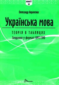ЗНО Авраменко Українська мова Теорія Завдання у форматі НМТ