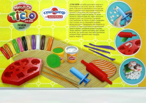 Тісто для ліплення купити Master Do 12 кольорів суши-шеф TMD-10-02U    Danko toys Ціна (цена) 134.90грн. | придбати  купити (купить) Тісто для ліплення купити Master Do 12 кольорів суши-шеф TMD-10-02U    Danko toys доставка по Украине, купить книгу, детские игрушки, компакт диски 2