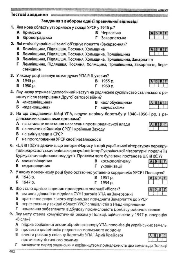 зно 2024 історія україни Гісем довідник з тестами повний повторювальний курс підготовка до зно Ціна (цена) 219.00грн. | придбати  купити (купить) зно 2024 історія україни Гісем довідник з тестами повний повторювальний курс підготовка до зно доставка по Украине, купить книгу, детские игрушки, компакт диски 10