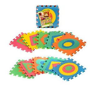 килимок мозаїка m 27370 фігури більше-менше коврик-пазл eva фомовий