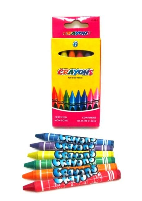 крейда воскова 6 кольорів crayons в асортименті Ціна (цена) 8.00грн. | придбати  купити (купить) крейда воскова 6 кольорів crayons в асортименті доставка по Украине, купить книгу, детские игрушки, компакт диски 0