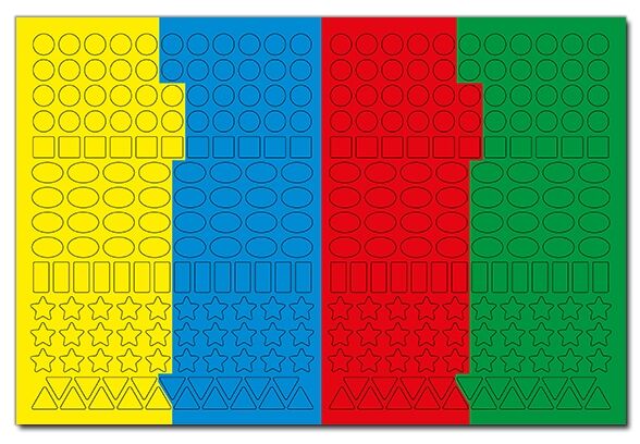 чарівна мозаїка + 600 наліпок жовта Ціна (цена) 36.60грн. | придбати  купити (купить) чарівна мозаїка + 600 наліпок жовта доставка по Украине, купить книгу, детские игрушки, компакт диски 3
