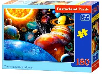 пазли castorland 180 елементів planets and their moons 018345