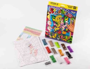 набір для творчості фреска з кольорового піску Sandart SA-01-10 фея