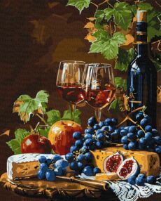 Розпис по номерах 40х50 КНО5699 Улюблене вино "Ідейка"