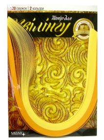 набір паперу для квілінгу на планшеті № 10 золото сонця