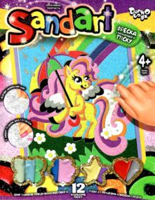 набір для творчості фреска з кольорового піску Sandart SA-01-05 поні