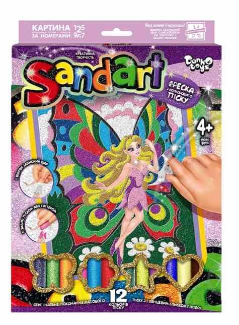 набір для творчості фреска з кольорового піску Sandart SA-01-09 фея Ціна (цена) 49.30грн. | придбати  купити (купить) набір для творчості фреска з кольорового піску Sandart SA-01-09 фея доставка по Украине, купить книгу, детские игрушки, компакт диски 0