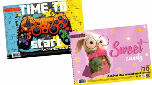 альбом для малювання 30 аркушів    щільність 120 г/м на пружині альбом для малювання 30 аркушів    щільність 120 г/м на пружині