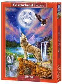 пазли castorland 1500 елементів wolfs night 151806