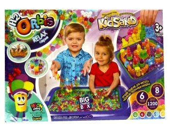 набір для творчості 3 в 1 Big creative box Н2Оrbis + тісто + кінетичний пісок