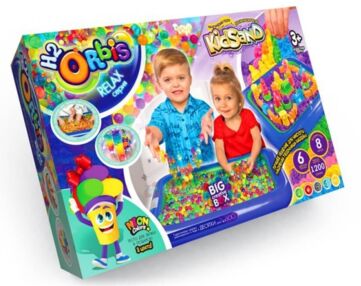 набір для творчості 3 в 1 Big creative box Н2Оrbis + тісто + кінетичний пісок