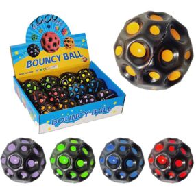 Мяч гумовий діаметр 6 см чорний кольори в асортименті 50-7