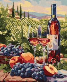 Розпис по номерах 40х50 КНО5702 Фруктове вино "Ідейка"