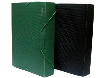 папка пластикова бокс на гумках а4 6 см артикул е31405 в асортименті    "Econom