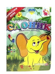 іграшка дитяча игрушка детская дерев'яний кольоровий пазлик-розмальовка слоник   це