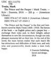 twain the prince and the pauper книга    твен принц і злидар на англійській мов Ціна (цена) 245.90грн. | придбати  купити (купить) twain the prince and the pauper книга    твен принц і злидар на англійській мов доставка по Украине, купить книгу, детские игрушки, компакт диски 2