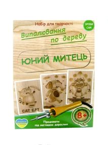 набір для творчості випалювання по дереву юний митець артикул RI24041704    "Дж