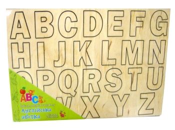 іграшка дитяча игрушка детская дерев'яна абетка на планшеті мала    "Джамбі"
