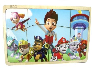 іграшка дитяча игрушка детская дерев'яний пазл в рамці щенячий патруль артикул SP0332  ку