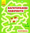 багаторазові лабіринти корівка книга Ціна (цена) 30.00грн. | придбати  купити (купить) багаторазові лабіринти корівка книга доставка по Украине, купить книгу, детские игрушки, компакт диски 0