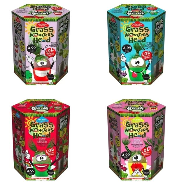 Набір для пророщування Grass monsters head весела травка травянчик Ціна (цена) 71.00грн. | придбати  купити (купить) Набір для пророщування Grass monsters head весела травка травянчик доставка по Украине, купить книгу, детские игрушки, компакт диски 0