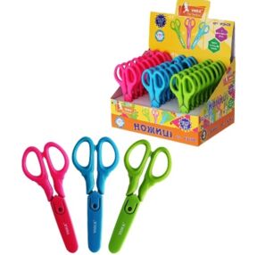 ножиці дитячі 12,7 см дитячі Умка з чохлом потовщені ручки НЦ408 ножиці дитячі 12,7 см дитячі Умка з чохлом потовщені ручки НЦ408