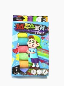 Крейда кольор 7цв MEL-01-05 товста "Danko toys" Крейда кольор 7цв MEL-01-05 товста "Danko toys"